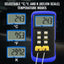 TK315PLUS_2P Wired & Stainless Steel Thermocouple Probe Digital 2 Channel K-Type Thermometer Kelvin Scale Dual Temperature T1-T2 Measurement Tester