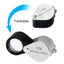 TK394PLUS High-quality Hasting Loupe 10x Magnification Jewelry Loupe Mini Stainless Steel Triplet Optical Glass for Stamp & Coin Collector, Watch & Circuit Board Repair