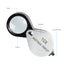 TK394PLUS High-quality Hasting Loupe 10x Magnification Jewelry Loupe Mini Stainless Steel Triplet Optical Glass for Stamp & Coin Collector, Watch & Circuit Board Repair