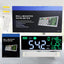 TK413PLUS Digital 13-Inches Sound Level Meter Temperature and Humidity Colored Screen Display Wallmount/Desktop Design with Face Icon Indicator, Alarm and Clock