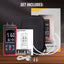 TK420PLUS Handheld Differential Manometer Pressure Gauge Tester 13 Pressure Units Data Record and Alarm Function for HVAC System, Pneumatic Machine, Compressor etc. Digital Colored Display