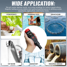 TK443PLUS Pen-type pH Meter 3-Point Calibration with Temperature Measurement (°C/°F), ATC, Backlight, & Alarm Function Replaceable Probe