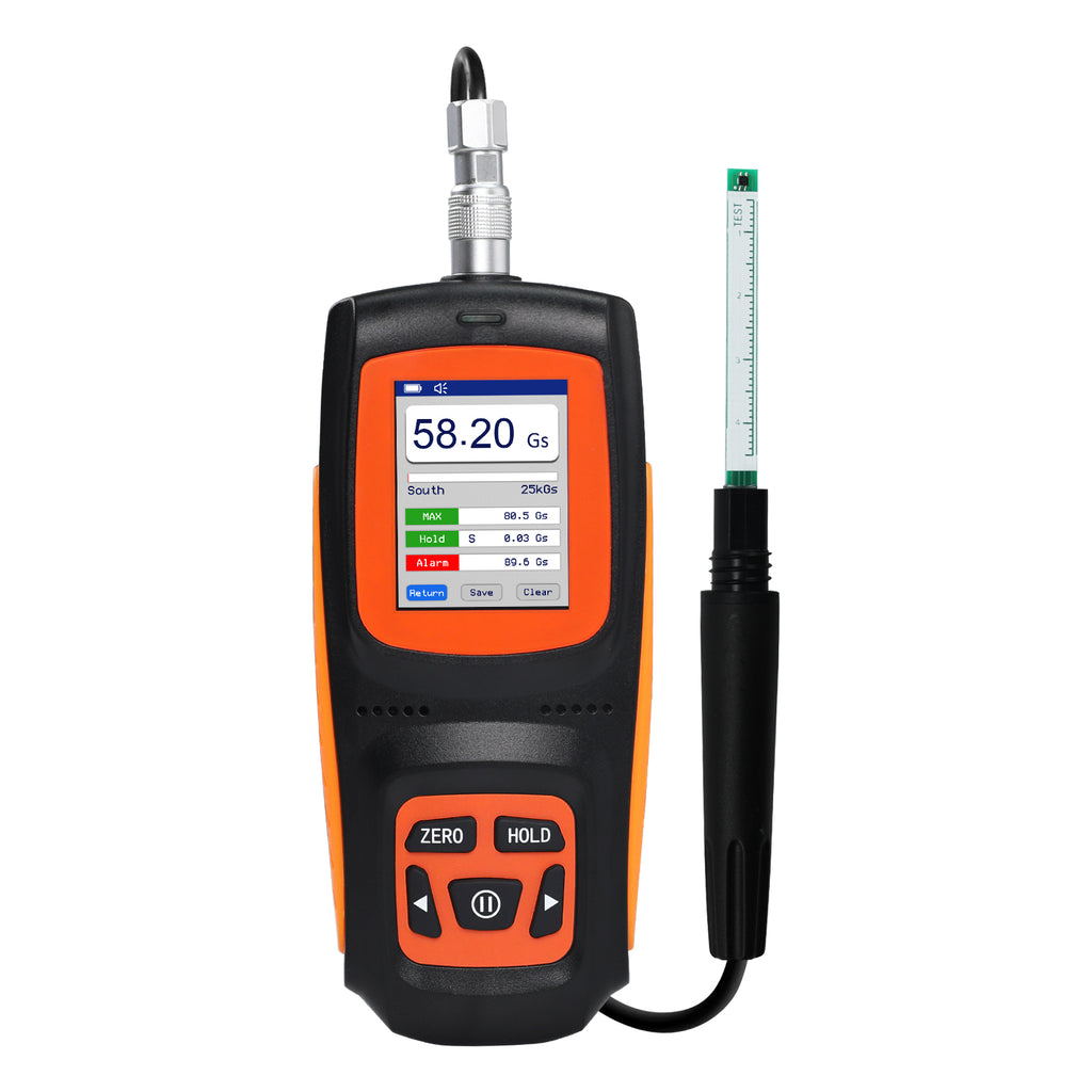 TK456PLUS Portable Tesla Meter Magnetic Field Gaussmeter HD Display wi ...
