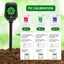 TK457PLUS 8-in-1 Multi-Parameter Bluetooth Soil Tester (pH, EC, SALT, Fertility, Soil Moisture, Air Humidity, Temperature, and Light Intensity) for Gardeners, Farmers, Horticulturists etc.
