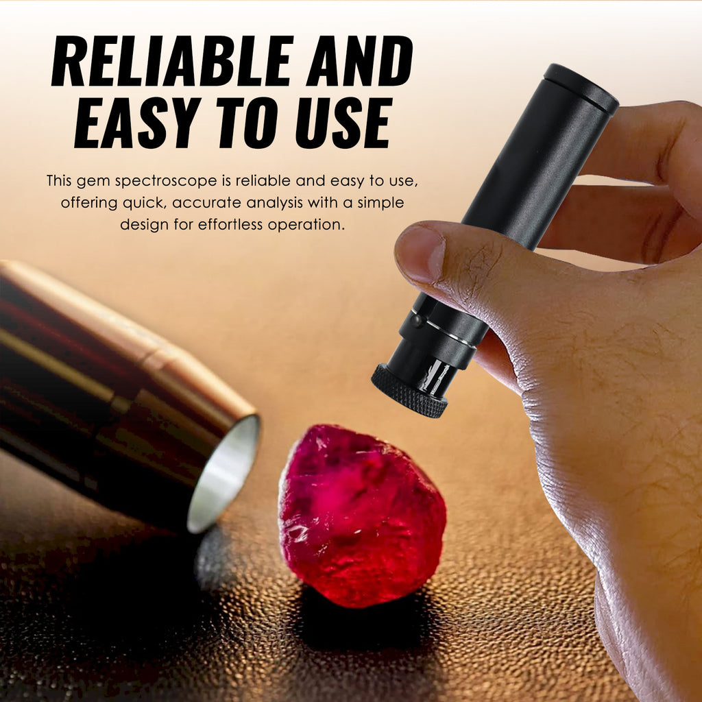 TK461PLUS Mini Gemstone Spectroscope Adjustable Focus Durable Aluminum ...