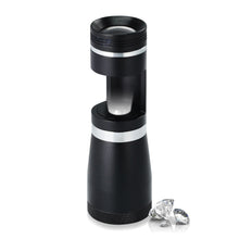 TK463PLUS Handheld Magnifier 10X Magnification Darkfield Loupe Durable Aluminum Body Triplet Lens with built-in LED Light