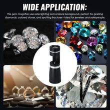 TK463PLUS Handheld Magnifier 10X Magnification Darkfield Loupe Durable Aluminum Body Triplet Lens with built-in LED Light