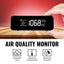 TK481PLUS CO2 Monitor Carbon Dioxide, Temperature, & Humidity Measurement NDIR Sensor – 0-5000ppm Air Quality Detector, Rechargeable Battery, Color-Coded Alert for Home, Office, School etc.