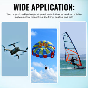 TK486PLUS Digital Vane Anemometer Wind Speed Air Velocity Air Temperature Tester with High Precision Sensor 30m/s Max for Professional and Personal Use