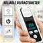 TK507PLUS Digital Refractometer for Sugar Content (Brix) – High-Precision 0-55% Brix Meter with Temperature & Refractive Index – HD Color Screen, Data Storage – for Brewing, Winemaking, Food Quality Control