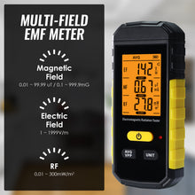 TK511PLUS 3-in-1 EMF Meter – Electromagnetic Radiation Detector for Electric, Magnetic & RF Fields – Color-Coded Alerts (Green/Orange/Red) with Data Hold, Backlight – Home, Office & Industrial Use