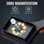 TK520PLUS 00X Digital Microscope – 3.0" IPS Screen, Autofocus, 64GB TF Card Support, Photo/Video Capture with 8 LED Lights for Windows/Mac