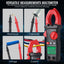 TK523PLUS Digital Clamp Meter – AC/DC Multimeter with Non-Contact Voltage, Capacitance, Resistance, Frequency, Diode & Temperature Testing for Electricians & HVAC
