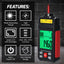 TK524PLUS High-Precision Digital Tachometer – Non-Contact RPM Laser Tester with MAX/MIN/AVG, Photoelectric Sensing, 10–99,999 RPM Range