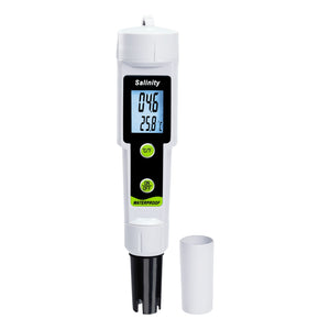 TK543PLUS 2-in-1 Salinity and Temperature Pentype Meter Salinity Tester 0–199.9 ppt ATC Portable for Aquarium, Fish Pond, Aquaculture, Laborator, Hydroponics-Tekcoplus Ltd.
