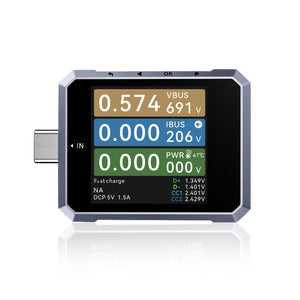 TK544PLUS USB PD 3.1 Type-C Fast Charging Tester E-marker Test, Ripple Test, Protocol Detection Battery Capacity Test, 20-bit, 360° Gravity Sensor Auto Rotation Clear Display-Tekcoplus Ltd.