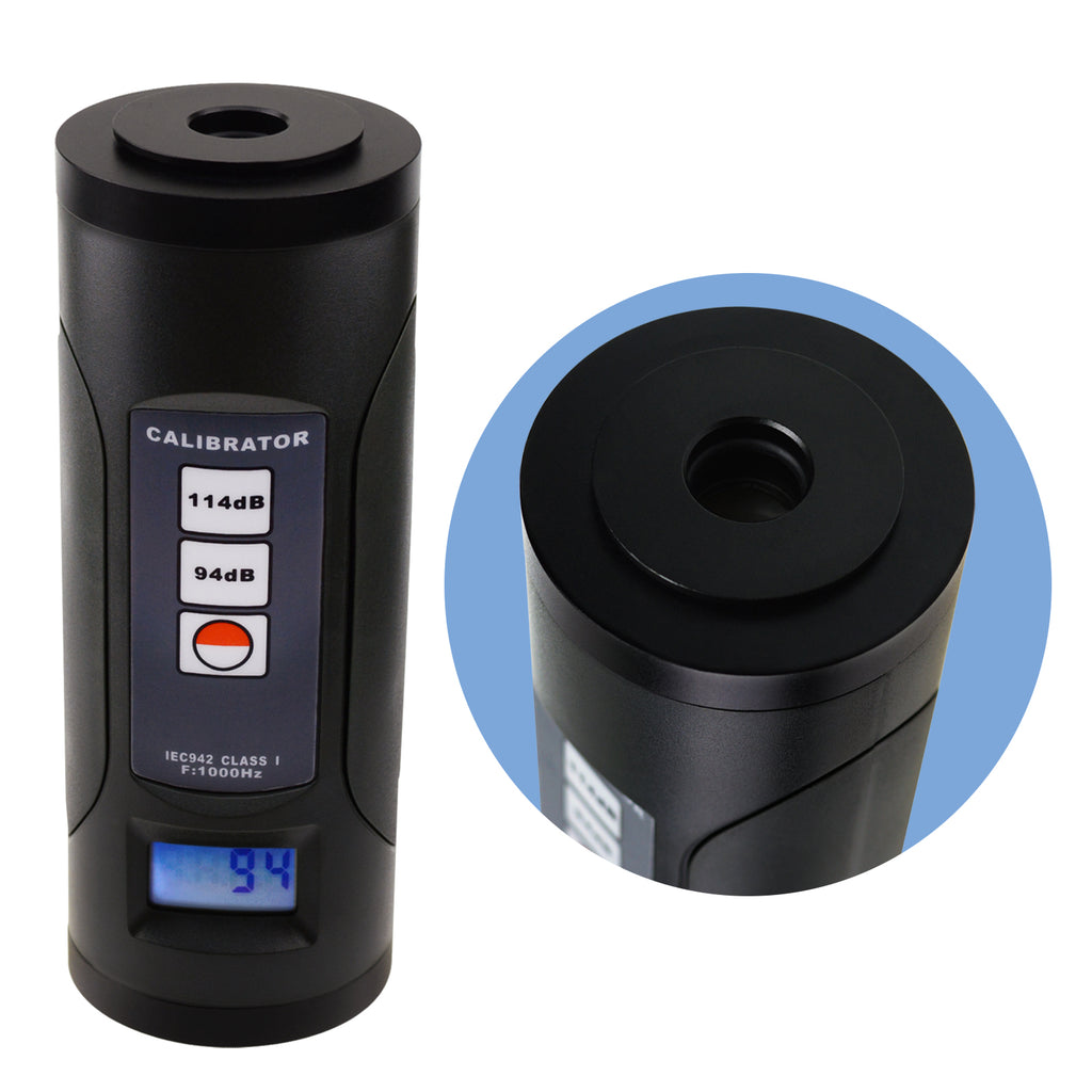 SLTK-885B Digital Sound Level Meter Calibrator 94dB & 114dB for 1/2" and 1" Microphone Calibration - Tekcoplus