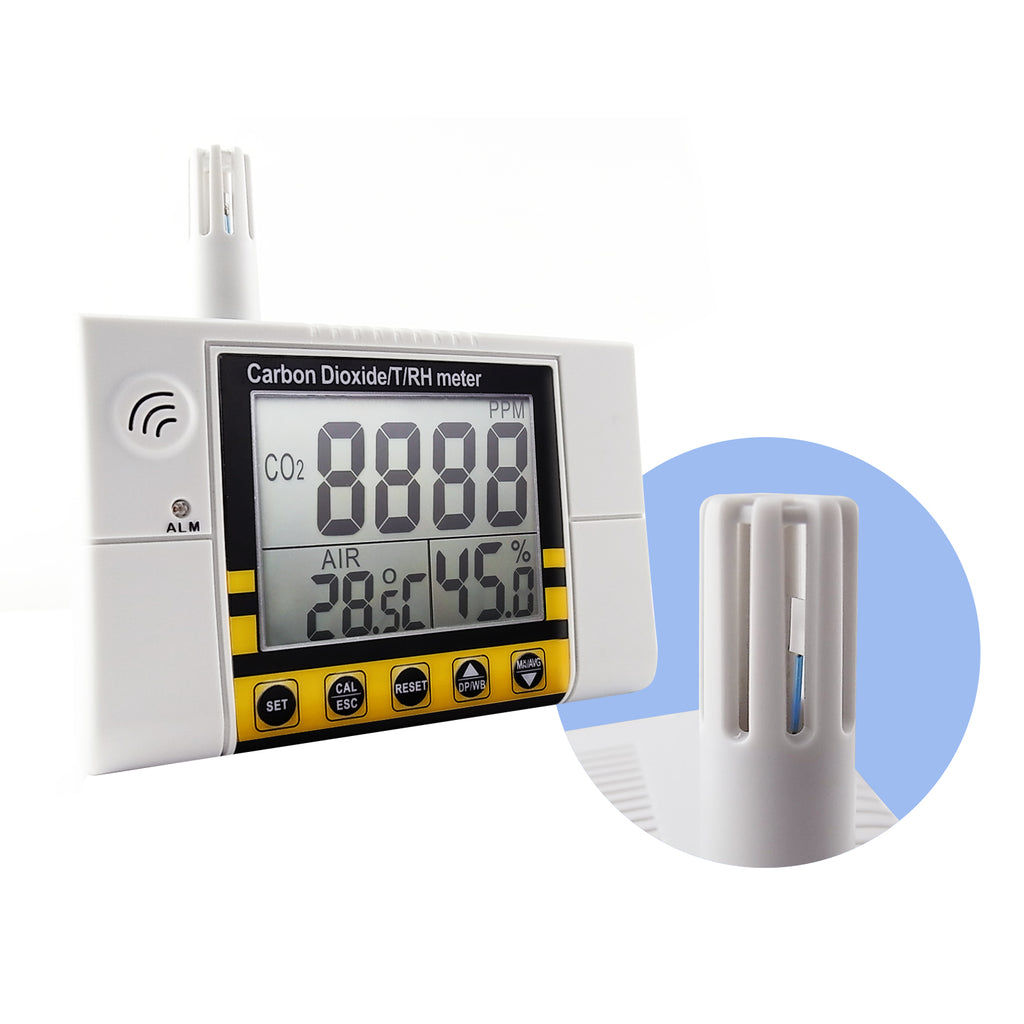 COTK-4 Carbon Dioxide Indoor Air Quality IAQ Temperature Humidity Meter Tester CO2 Gas Detector-Tekcoplus Ltd.