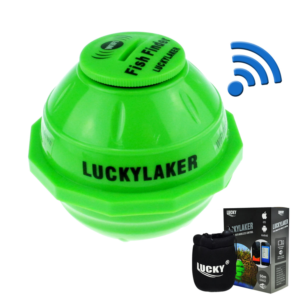 FF-916 Lucky Wireless 50m WiFi Fishfinder Sonar iPhone iPad iOS Android Fish Finder 130ft (45m) - Tekcoplus Ltd.