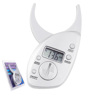 TMTK-117 Body Fat Caliper Analyzer Measure mm inch LCD for Men / Women Healthy Pocket Monitor-Tekcoplus Ltd.