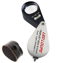 GSTK-119 Jeweler Loupe 20X Magnification with LED & UV light 21mm Lens Gemological Testing-Tekcoplus Ltd.