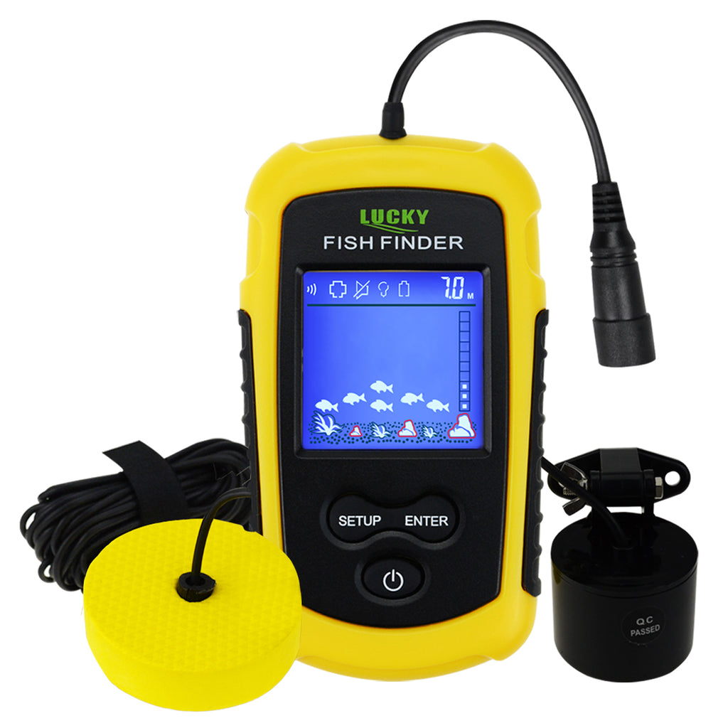 FFC-1108-1 Lucky Portable Fish Finder Sonar Wired Fishfinder 100M (328ft) Depth Detection