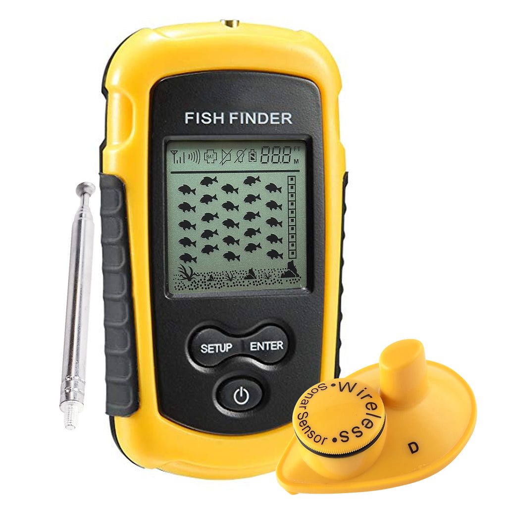 Portable Fish Detector, Sensitivity Sonar Fish Finder Handheld