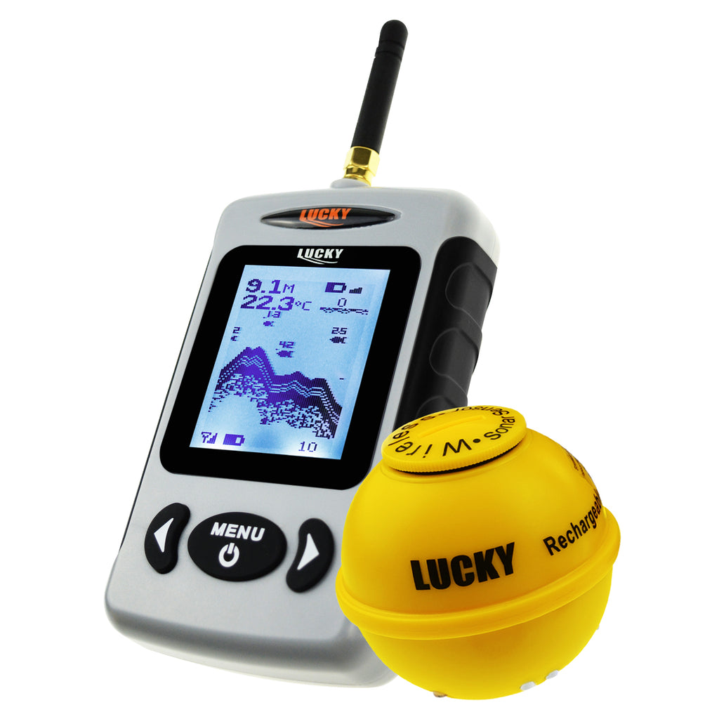 FFW-718LA LUCKY Wireless Fish Finder 45m (147ft) Depth 150m (492ft) Fishfinder Attractive Sensor-Tekcoplus Ltd.