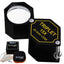 TEK-251 15x Magnification Loupe 20.5mm Triplet Lens Black Frame Achromatic Optical Glass Aluminum-Tekcoplus Ltd.