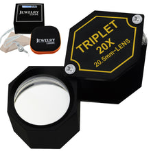 TEK-252 Jeweler Gem Loupe 20x Magnification Triplet Lens Magnifier Stamp & Coin Hobbyist Mechanics-Tekcoplus Ltd.