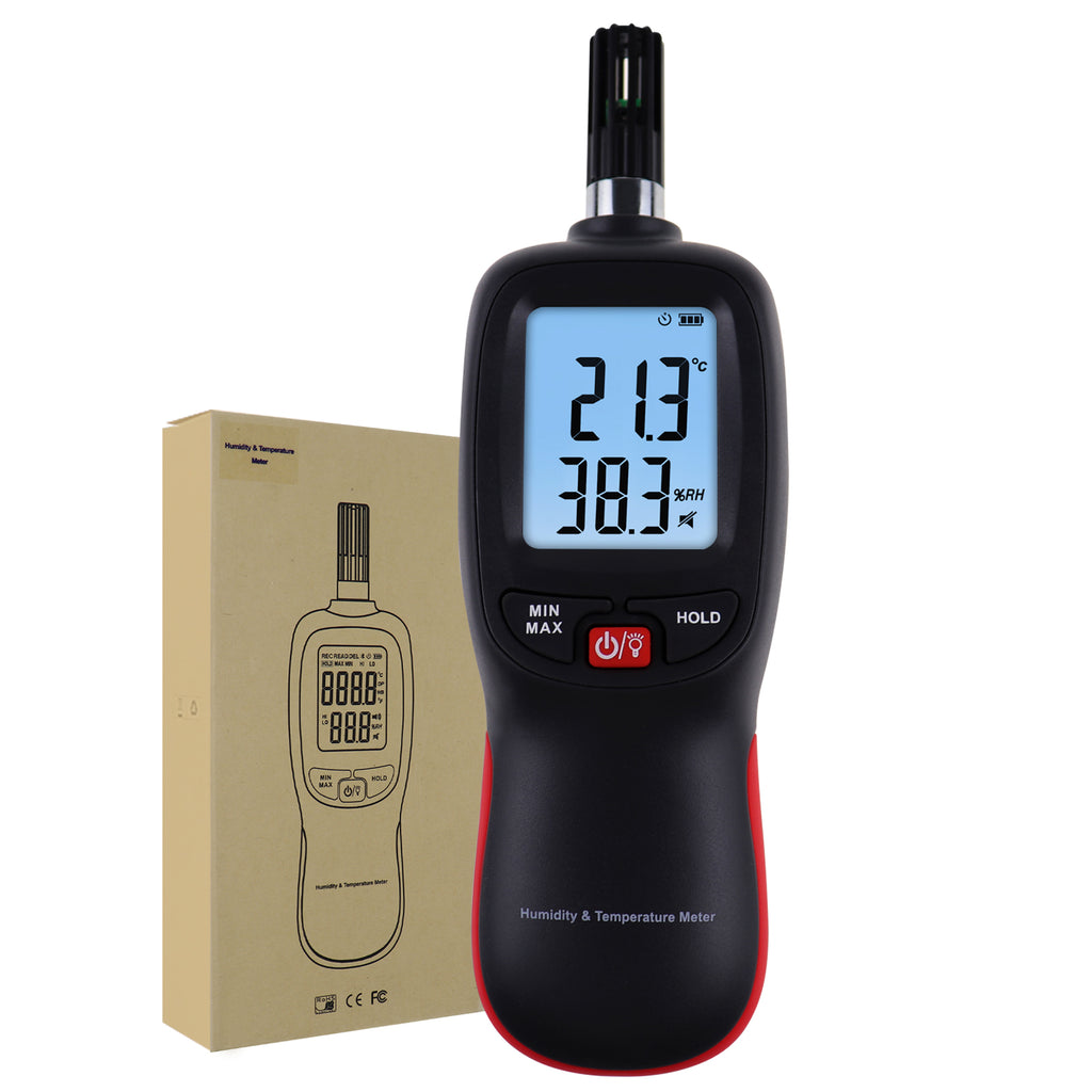 thumbnail image 2 of LCD Electronic Digital Temperature Humidity Meter Indoor Outdoor Thermometer Hygrometer Weather Station Clock HTC-1 HTC-2 2 of 9