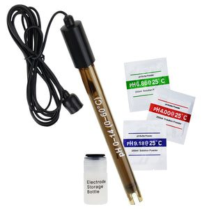 TK314PLUS pH Electrode Replacement Probe for Continuous Liquid Measurement with BNC Connector 200cm (78.7") Long Cable