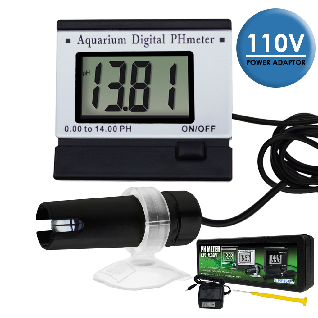 PHTK-153 Digital pH Meter + Fixed Electrode + Adaptor for Aquarium Pool Pond Hydroponics