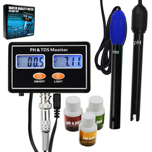 TDTK-232 Combo pH & TDS Monitor Meter Tester ATC, 14.0pH / 0.0~199.9ppt Rechargeable Aquaculture-Tekcoplus Ltd.