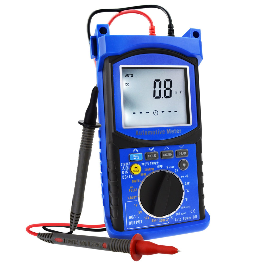 AUTK-707 Digital Engine Analyzer Automotive Multimeter 6000 Counts ...