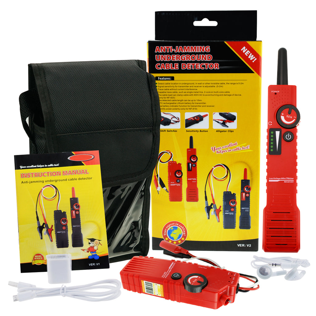 CTTK-713 Anti-jamming Underground Cable Tracker Detector Tester Wire Locator Low Voltage-Tekcoplus Ltd.