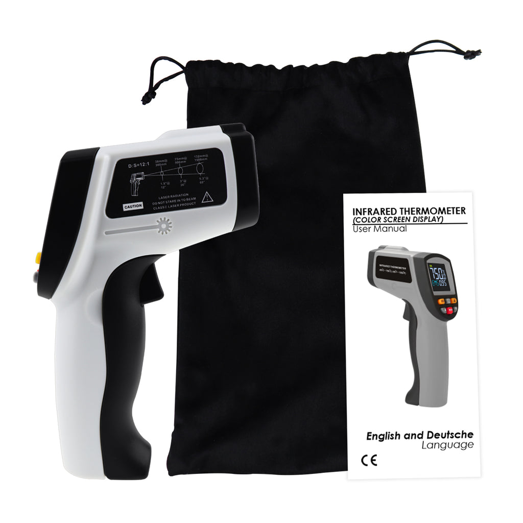 LCD Digital Non-contact Laser IR Infrared Thermometer Temp Meter  Temperature Gun