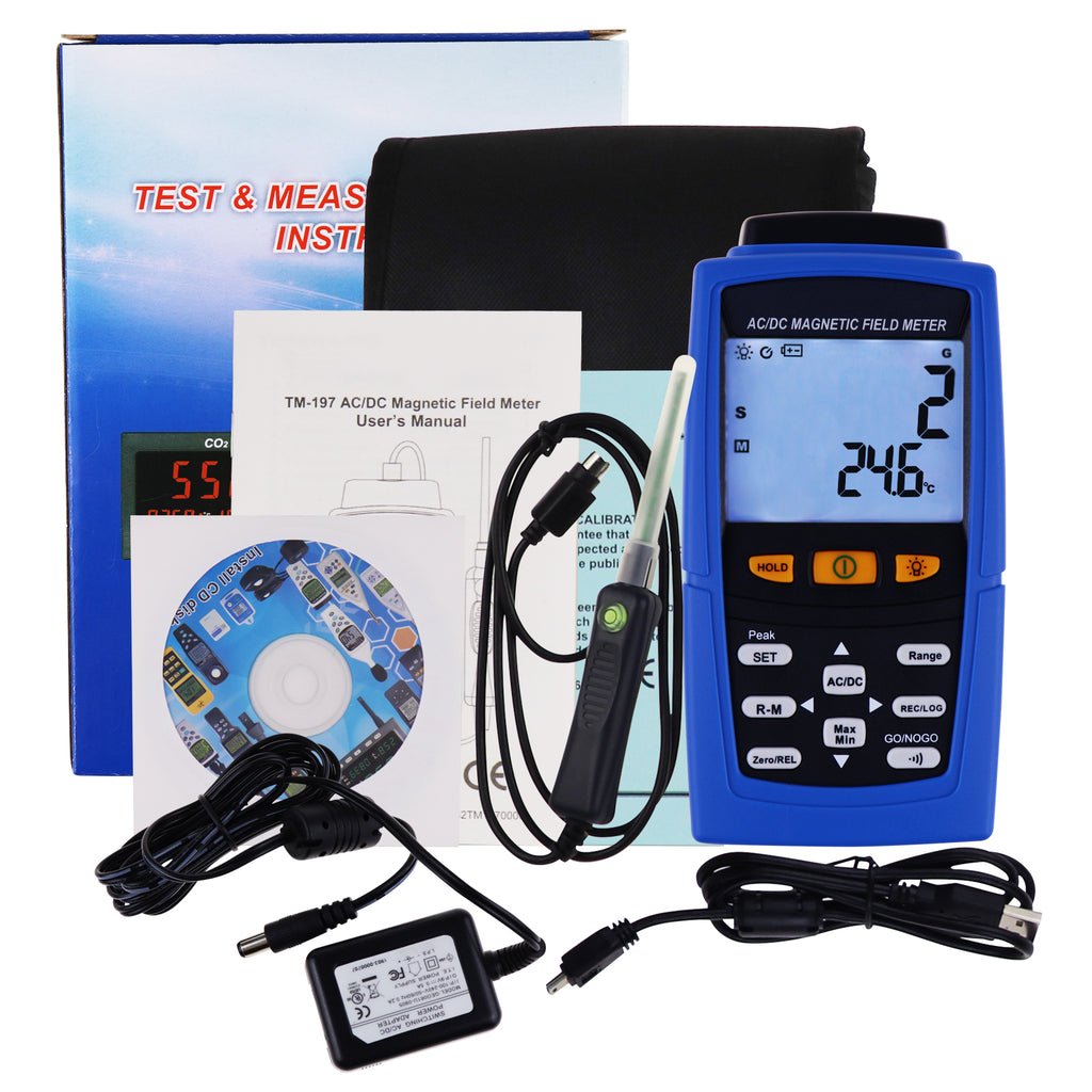 TM-197 Digital AC / DC Magnetic Field Meter Gaussmeter Teslameter