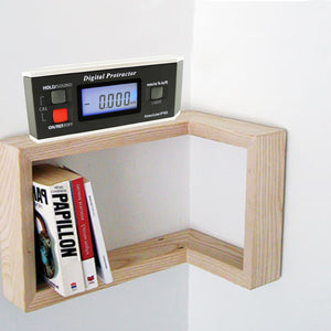 AFTK-9 Digital Protractor Angle Finder Level Inclinometer 0~360° with Built-in Magnet V-groove base-Tekcoplus Ltd.