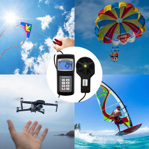 ANTK-702V 3-range Thermo Anemometer, Air Speed, Wind Flow, Temperature, Velocity Beaufort Scale