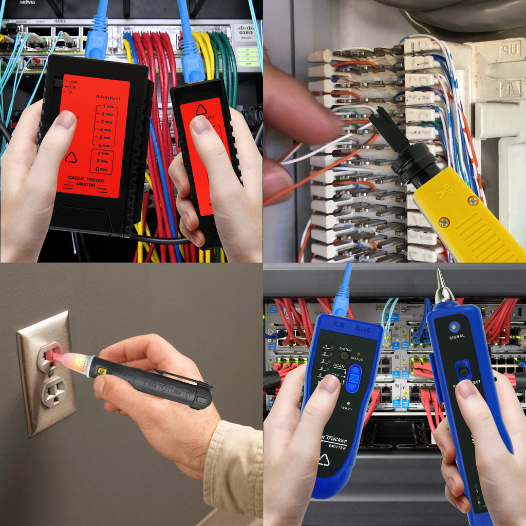 CTTK-710 Network Cable Testing Diagnostic Kit Ethernet LAN Cable Tester ...