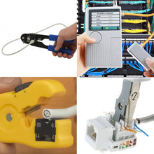 CTTK-711 Network Cable Tester Tool Kit Set - Crimping Crimper Tool Punch Down Wire Stripper Cutter-Tekcoplus Ltd.