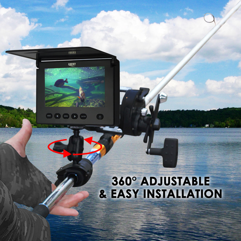 depth finder fishing pole FF-180AR LUCKY Underwater Camera Fish Locator Finder 4.3 LCD Sun-Visor – Tekcoplus Ltd