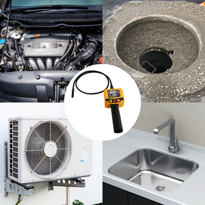 ICTK-863 Industrial 2.4" TFT LCD Video Borescope Car Pipe Inspection 10mm Camera 180° Image Rotation-Tekcoplus Ltd.