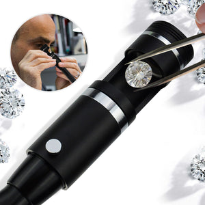 GSTK-184 Magnification Loupe 10x Darkfield Loupe 18mm with LED Flashlight Jeweller Gem Tool-Tekcoplus Ltd.
