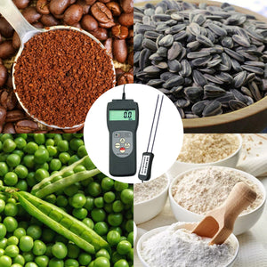 MMTK-867G Digital Multi-Grain Moisture Meter LED Indicator LCD Display Wheat Corn Coffee Rice-Tekcoplus Ltd.