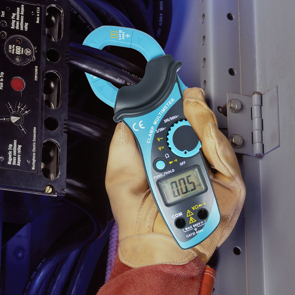 CMTK-1007 Auto Range Clamp Multimeter AC DC Voltage Current Digital ...