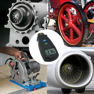 TATK-828 Digital Laser Non-Contact Photo Tachometer RPM Measurer with LED Laser-Tekcoplus Ltd.