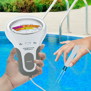 TEK-203 Portable Water Quality PH CL2 Free Chlorine Level Tester Monitor Meter for Swimming Pool Spa-Tekcoplus Ltd.