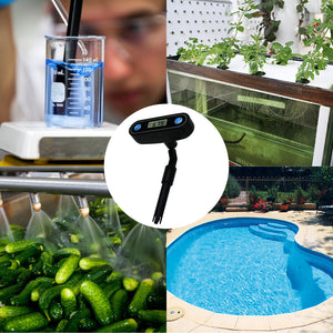 PHTK-239 Portable pH Meter 360° Flexible Display Angle, 0.00~14.00pH Water Quality Tester-Tekcoplus Ltd.